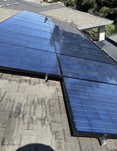Restored peak performance of residential solar energy system after professional cleaning and maintenance in Exeter and Woodlake California.